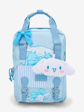 NEW Cinnamoroll Blue Backpack Light Blue Cinnamoroll Plush Box Lunch Exclusive